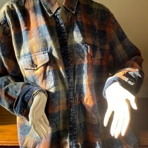 Plaid Button Down Shirt for Women
